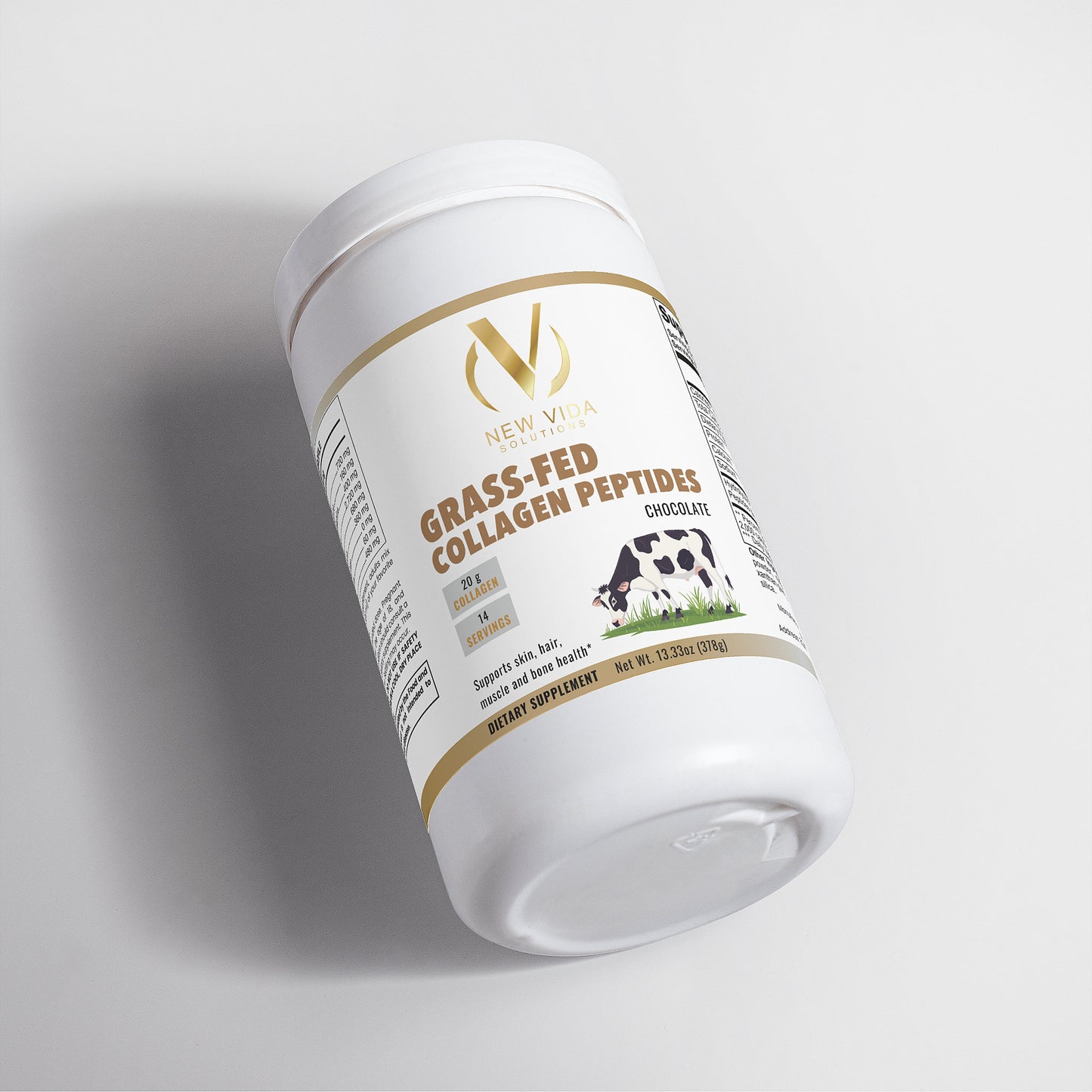 Grass-Fed Collagen Peptides Powder - Chocolate | Supports Skin, Hair, Nails & Joint Health